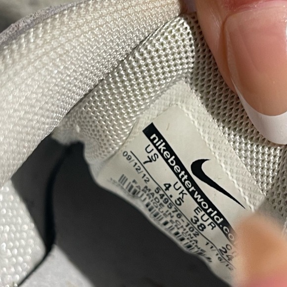 Nike Air Embellish White Golf Shoes gray white Oxford Women's size 7 - Picture 4 of 11